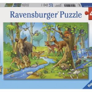 Cute Forest Animals 2 x 24 Piece Puzzle - Ravensburger