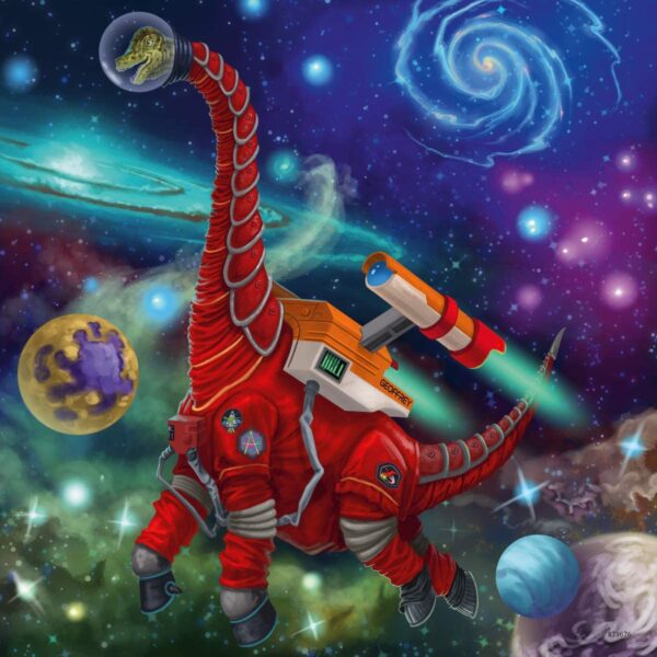 Dinosaurs in Space 3 x 49 Piece Puzzle - Ravensburger