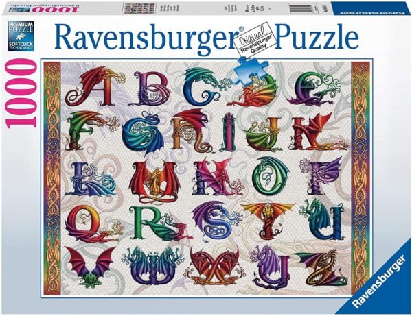 Dragon Alphabet 1000 Piece Puzzle - Ravensburger