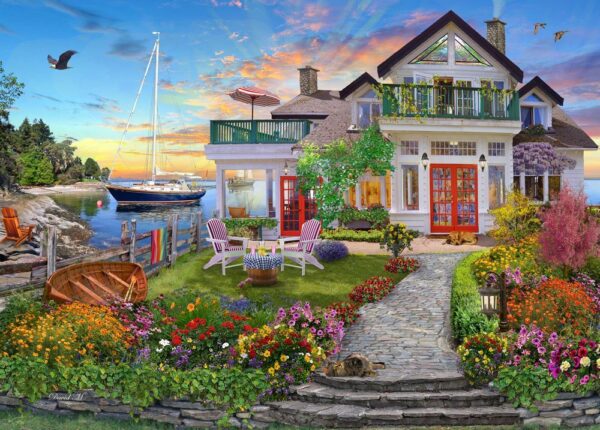 Home Sweet Home 3 - Coastside Home 1000 piece Puzzle - Holdson