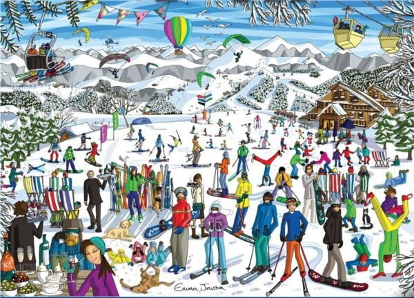 Just Living Life - Ski 1000 Piece Puzzle - Holdson