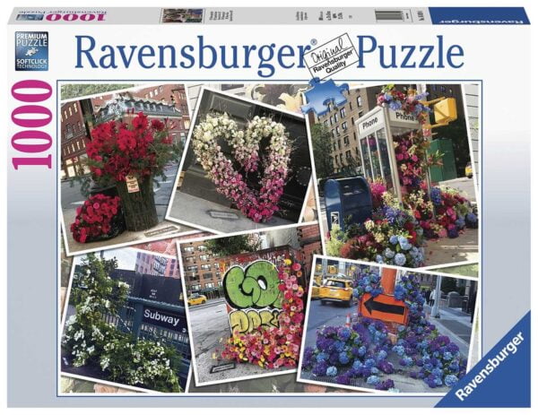 NYC Flower Flash 1000 Piece Puzzle - Ravensburger