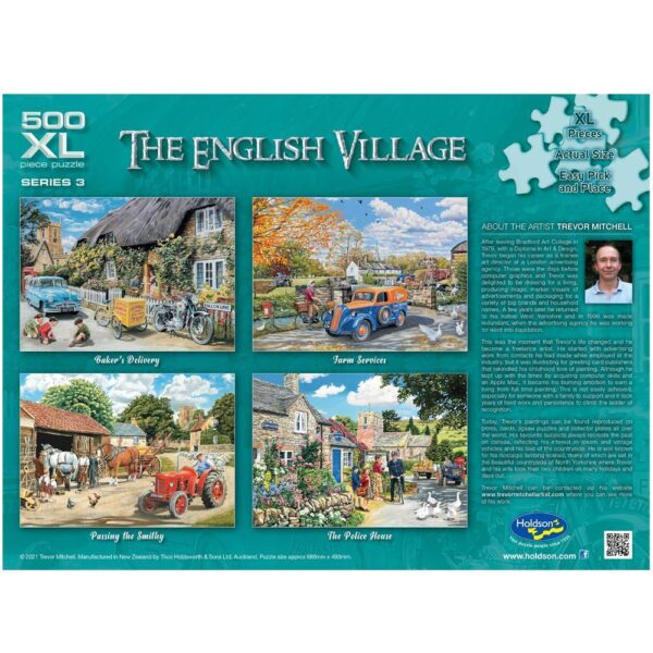 The English Village 3 - Passing the Smithy 500 XL Piece Puzzle - Holdson