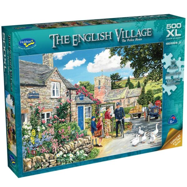 The English Village 3 - The Police House 500 XL Piece Puzzle - Holdson