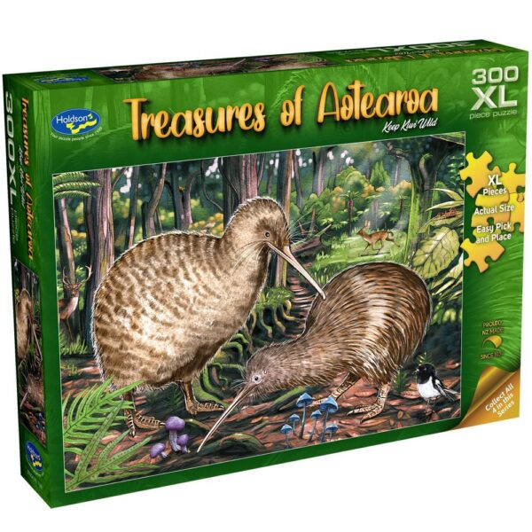 Treasures of Aotearoa - Keep Kiwi Wild 300 XL Piece Puzzle - Holdson