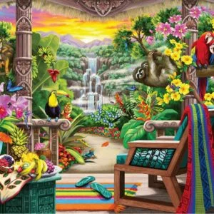 Tropical Retreat 750 Larger Piece Jigsaw Puzzle - Ravensburger