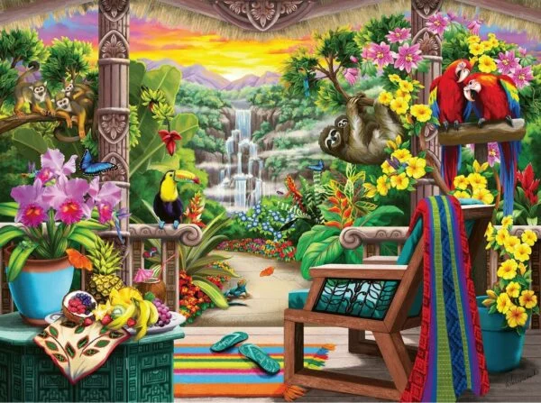 Tropical Retreat 750 Larger Piece Jigsaw Puzzle - Ravensburger