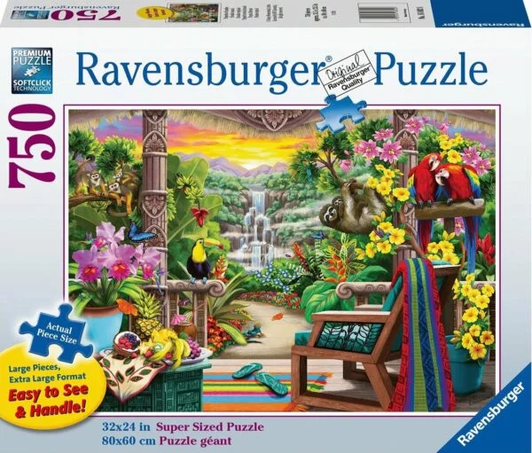 Tropical Retreat 750 Larger Piece Jigsaw Puzzle - Ravensburger