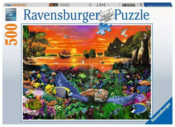 Turtle in the Reef 500 Piece Puzzle - Ravensburger