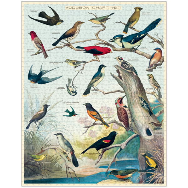 Vintage Puzzle - Audubon Birds 1000 Piece - Cavallini