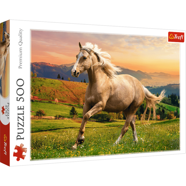Afternoon Gallop in the Sun 500 Piece Puzzle - Trefl