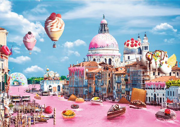 Funny Cities Sweets in Venice 1000 Piece Puzzle - Trefl