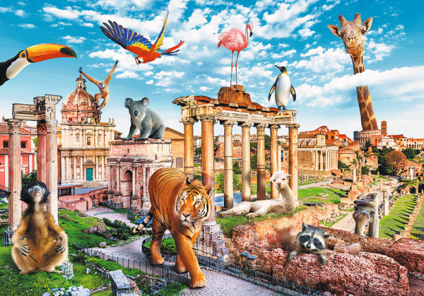 Funny Cities Wild Rome 1000 Piece Puzzle - Trefl