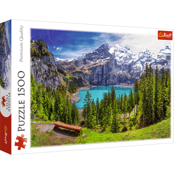 Lake Oeschinen Alps, Switzerland 1500 Piece Puzzle - Trefl