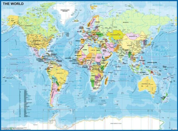 Map of the World 200 XXL Piece Puzzle - Ravensburger