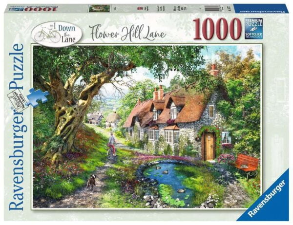 No 1 Down the Lane - Flower Hill Lane 1000 Piece Puzzle - Ravensburger