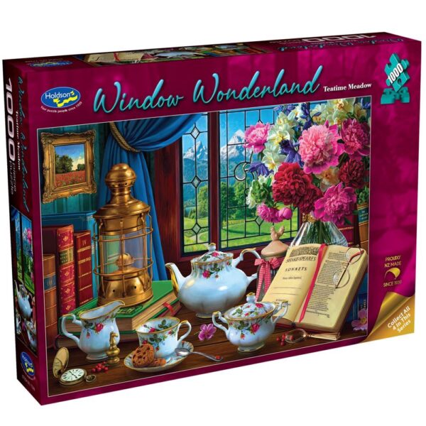 Window Wonderland - Teatime Meadow 1000 Piece Puzzle - Holdson