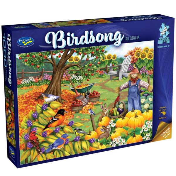 Birdsong 2 - Fall Clean Up 1000 Piece Puzzle - Holdson