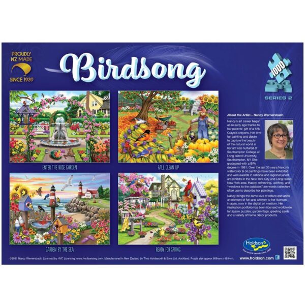 Birdsong 2 - Fall Clean Up 1000 Piece Puzzle - Holdson