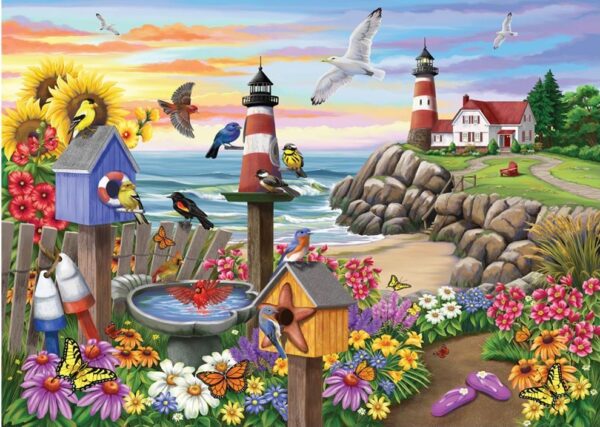 Birdsong 2 - Garden by the Sea 1000 Piece Puzzle - Holdson