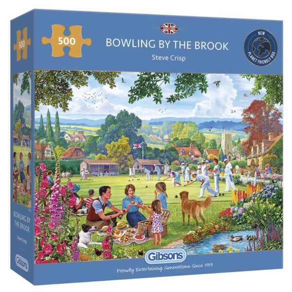 Bowling by the Brook 500 Piece Puzzle - Gibsons