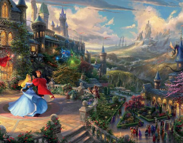 THOMAS KINKADE DISNEY 4-IN-1 500 PIECE PUZZLE SET - CEACO - Image 3