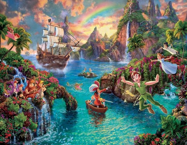 THOMAS KINKADE DISNEY 4-IN-1 500 PIECE PUZZLE SET - CEACO - Image 4