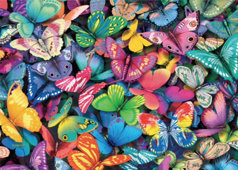 Cheatwell Double Trouble Puzzle Butterflies 500 Piece Puzzle