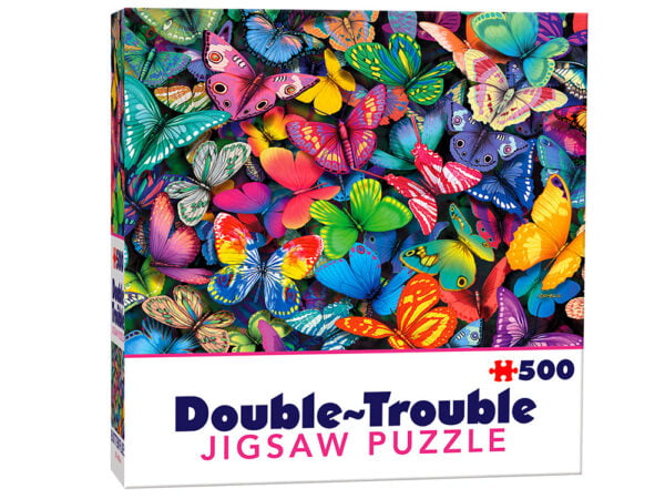 Double Trouble - Butterflies 500 Piece Puzzle - Cheatwell