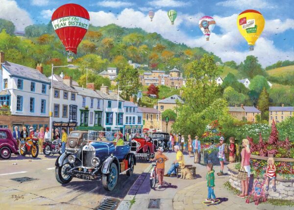 the perfect summer’s day for a Classic Car rally in the tourist town of Matlock Bath