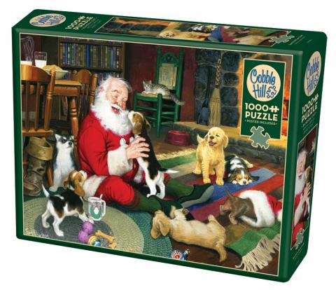 Santa's Playtime 1000 Piece Puzzle - Cobble Hill