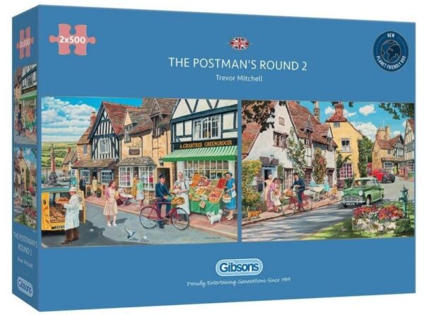 The Postman's Round 2 - 2 x 500 Piece Puzzle Set - Gibsons