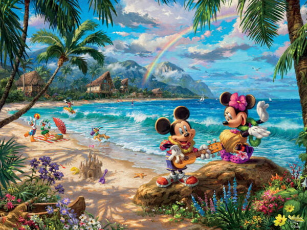 Disney Mickey & Minnie in Hawaii 750 Piece Puzzle - Ceaco
