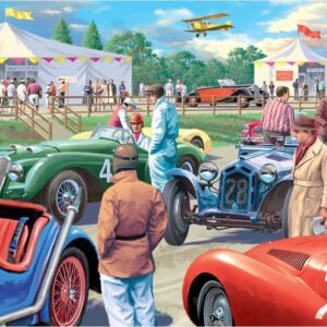 A Spiffing Time - Classic Racing Cars 500 XL Piece Puzzle - Holdson