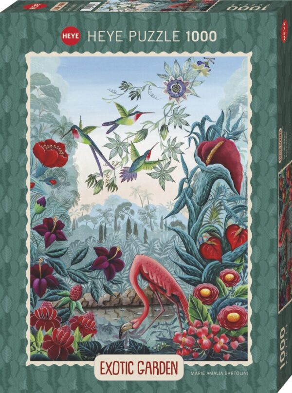 Exotic Garden, bird Paradise 1000 Piece Puzzle - Heye