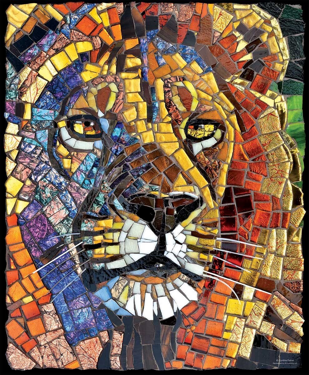 Sunsout Stained Glass Lion 1000 Piece Jigsaw Puzzle Sunsout