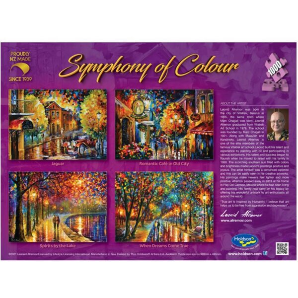 Symphony of Colour - Romantic Cafe in Old City 1000 Piece Puzzle - Holdson