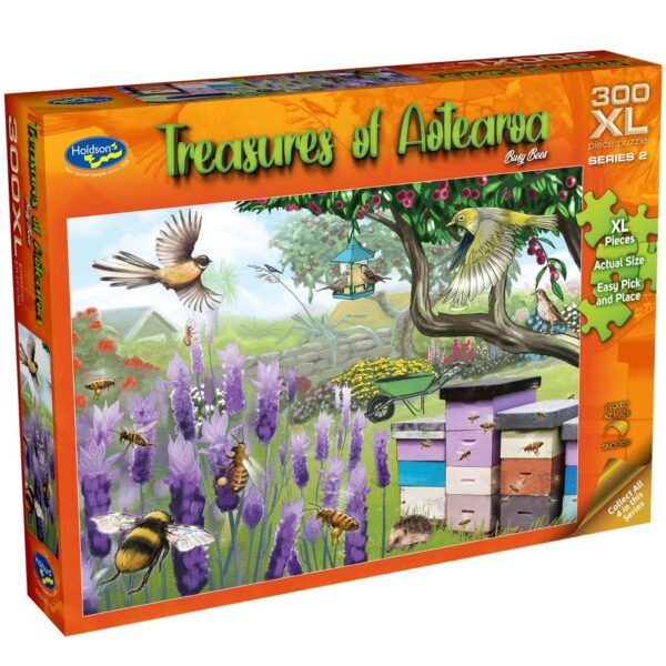 Treasures of Aotearoa - Busy Bees 300 XL Piece Puzzle - Holdson
