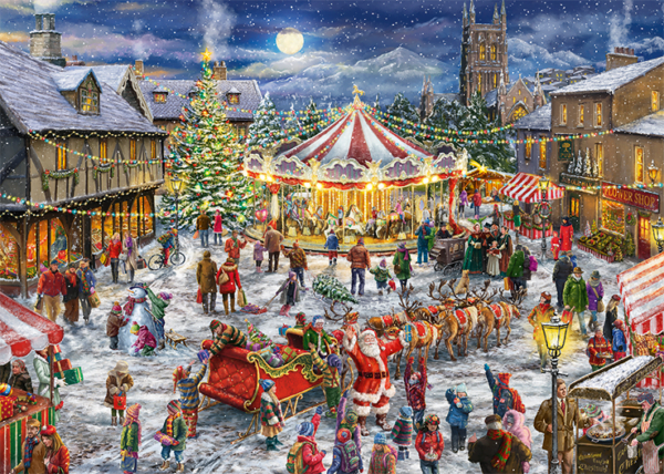 The Christmas Carousel 2 x 1000 Piece Puzzle