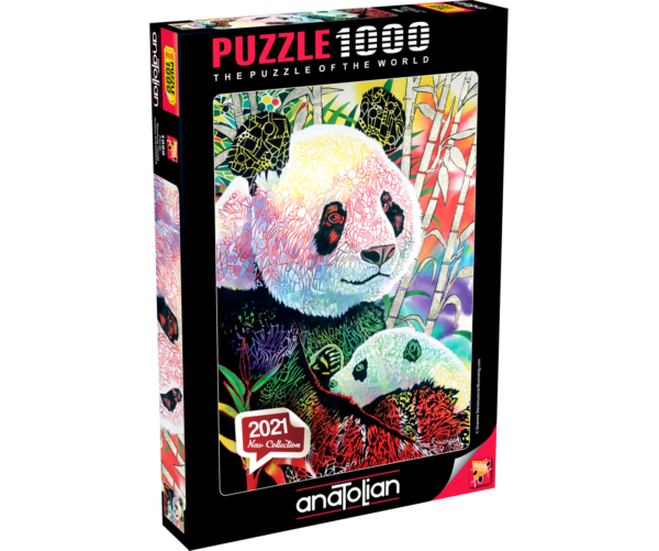 Rainbow Panda 1000 Piece Puzzle - Anatolian
