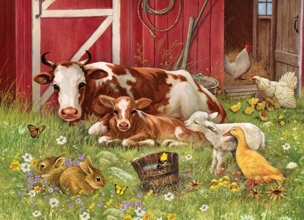 Barnyard Babies 350 Piece Family Puzzle - Cobble Hill