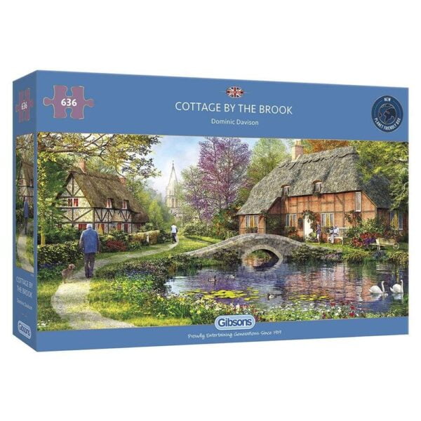 Cottage by the Brook 636 Piece Puzzle - Gibsons