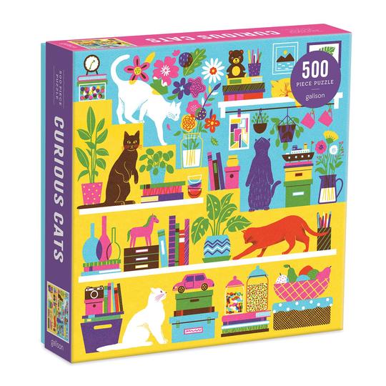 Curious Cats 500 Piece Puzzle - Galison