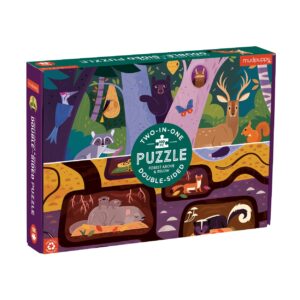 Forest Above & below 100 Piece double sided Puzzle - Mudpuppy