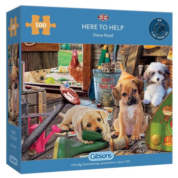 Here to Help 500 Piece Puzzle - Gibsons