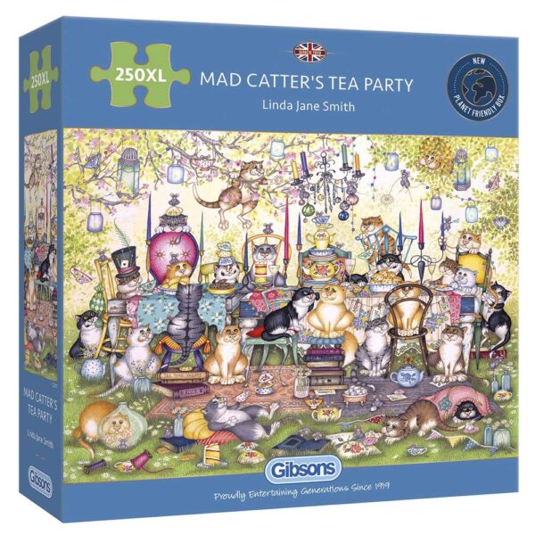 Mad Catters Tea Party 250 XL Piece Puzzle - Gibsons