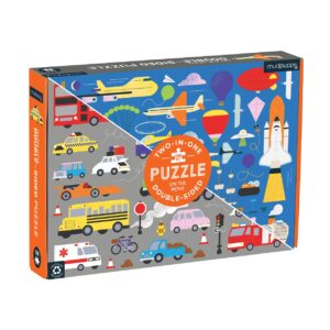 On The Move 100 Piece Double Sided Puzzle - Mudpuppy