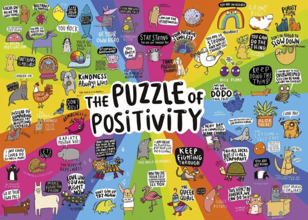 Puzzle of Positivity 1000 Piece Puzzle - Gibsons