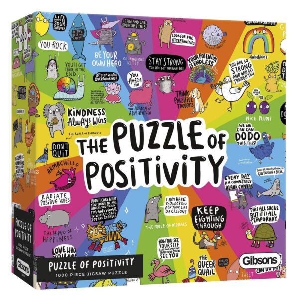 The Puzzle of Positivity 1000 Piece Puzzle - Gibsons