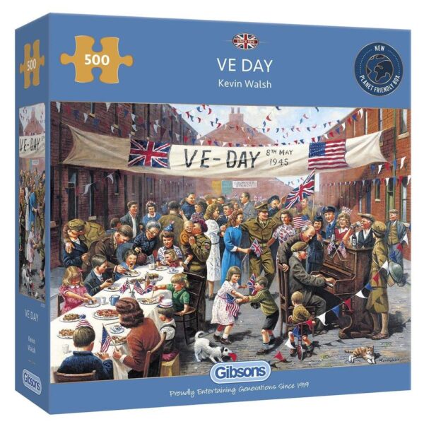 VE Day 500 Piece Puzzle - Gibsons